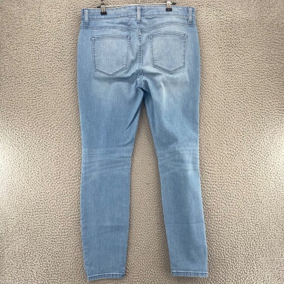 Vineyard Vines Jeans Womens 10 Blue Light Stone Wash Denim Skinny Stretch Casual - Picture 3 of 11